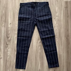 ZARA NAVY PINSTRIPED TROUSER